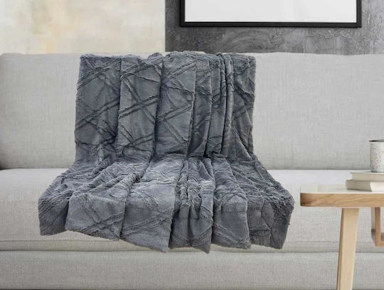 Linea Home Diamond Μονή 150x200εκ. Ανθρακί