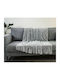 Linea Home Arrow Furry Single Blanket 150x200cm Gray
