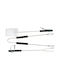 Master Grill & Party Set of 3 BBQ Tools with Carving Fork, Spatula, and Tongs MG101