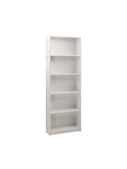 Bookcase Vanja White 60x24x170cm