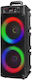 Karaoke Speaker with Wired Microphone and Lighting Effects QS-7604 886519 Black