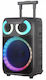 Andowl Karaoke Speaker with Wired Microphone and Lighting Effects YX8000 Q-YX8000 Black