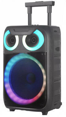 Andowl Karaoke Speaker with Wired Microphone and Lighting Effects YX8000 Q-YX8000 Black