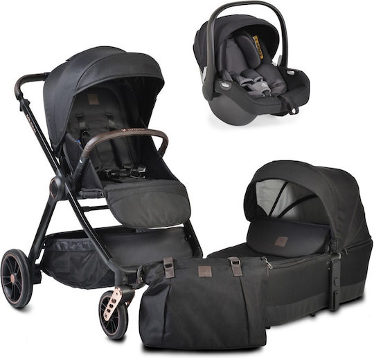 Cangaroo Macan Adjustable 3 in 1 Baby Stroller Suitable for Newborn Black 11kg
