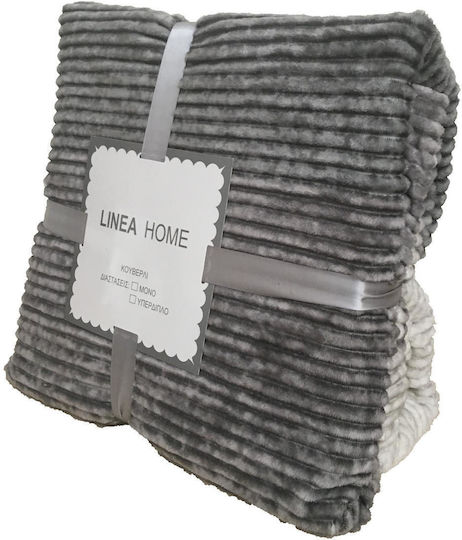 Linea Home Degrade Двойно Одеяло 200x220см Сиво