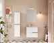 Savinidue Eva Countertop with Sink & Mirror L60xW47xH53cm White