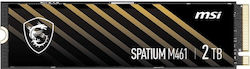 MSI Spatium M461 SSD 2TB M.2 NVMe PCI Express 4.0 S78-440Q550-P83