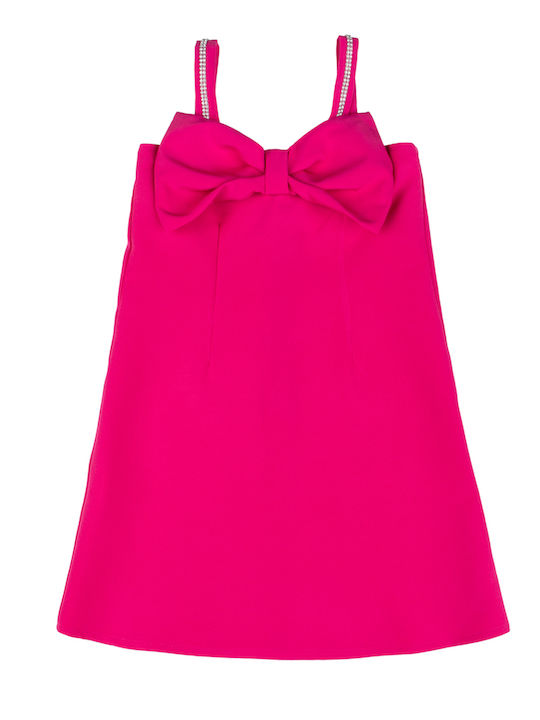 Kinderkleid Ärmellos Fuchsie