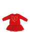 Kinderkleid Langärmelig Tüll Rot