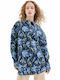 Compania Fantastica Women's Floral Long Sleeve Shirt Blue