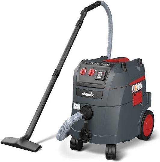 Starmix L-1635 Wet-Dry Vacuum 1600W with Plastic Drum 35L Red