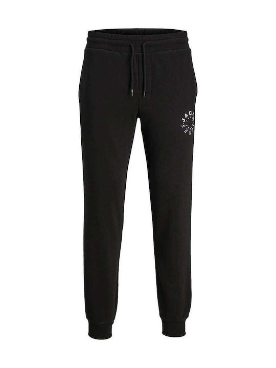 Jack & Jones Men's Sweatpants with Rubber Black