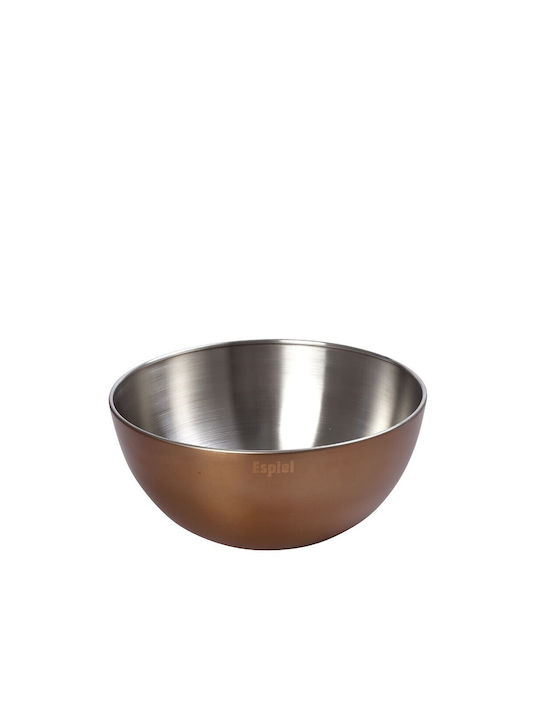 Espiel Σαλατιέρα Inox Ασημί 19.5x19.5x9cm