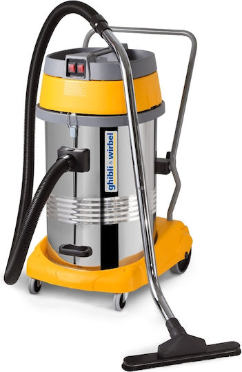 Ghibli & Wirbel AS 600 IK CBN Staubsauger Flüssigkeiten / Feststoffe 2900W mit Edelstahl Behälter 80Es
