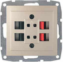 Mono Electric Steckdose Redner in Gold Farbe 500-002205142
