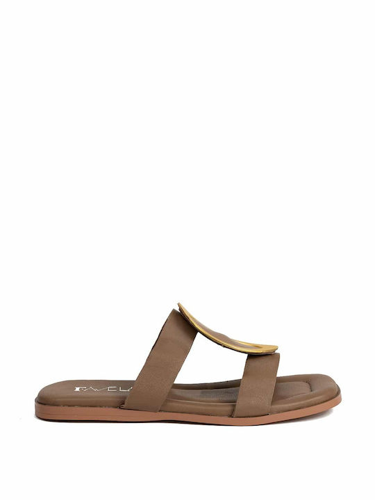 Favela Leather Women's Sandals Brown