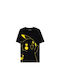 Difuzed Tricou Pokemon Negru Bumbac