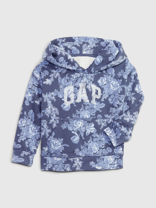 GAP Kinder Sweatshirt mit Kapuze und Taschen Blau