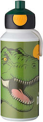 Mepal Pop-up Plastic Kids Water Bottle Dinosaur...