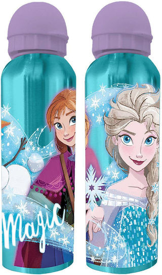 Disney Frozen 2 Παιδικό Παγούρι Frozen Αλουμινίου Γαλάζιο 500ml