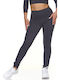 Women's Long Training Legging High Waisted Gray