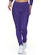 Bodymove Women's Long Training Legging High Waisted Purple