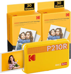 Kodak Mini 2 Retro & 60 Sheets Θερμικός Εκτυπωτής για Φωτογραφίες