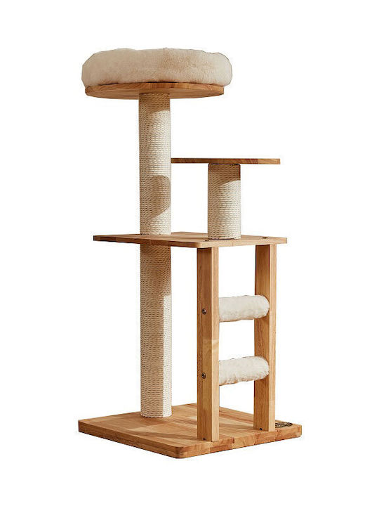 Pet Interest Playground Kratzbaum Katzenbäume Braun 3 Ebenen 45x45x105cm