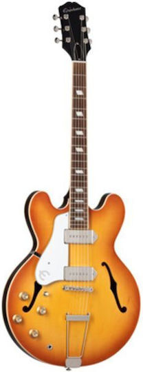 Epiphone USA Casino Electric Guitar for Left-handed with 2xP90 Pickup Configuration Royal Tan