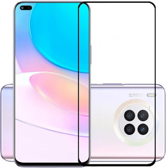 9H 3D Full Face Tempered Glass Negru (Huawei nova 8i)