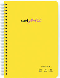Penwest Company Ruled B5 Yellow Notebook