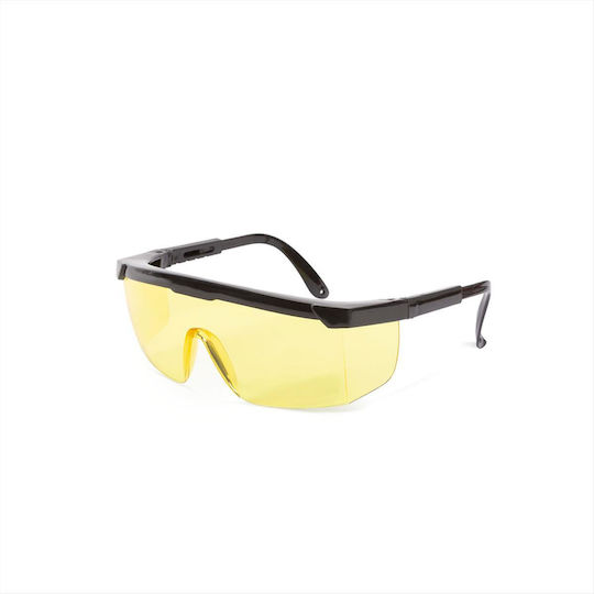 Handy Safety Glasses for Protection with Yellow Lenses 1pcs