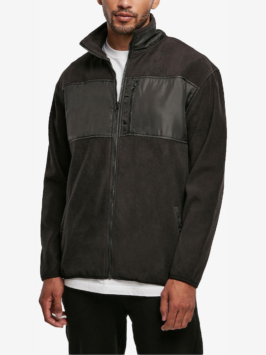 Urban Classics Ανδρική Ζακέτα Fleece Μαύρη
