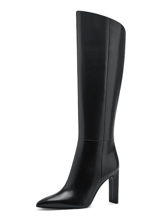 Tamaris Leather High Heel Women's Boots Black