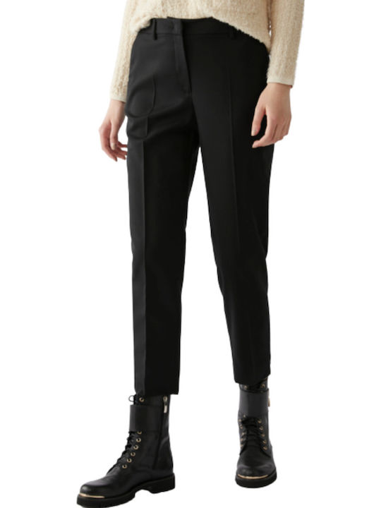 Women's Fabric Trousers Black