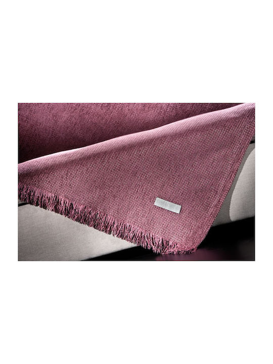 Guy Laroche Gallery Four-Seater Sofa Throw Chenille 180x350cm Purple