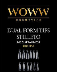 Woww Cosmetics Връхчета за нокти Прозрачни 120бр