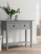 Solid Wood Console Table Gray L90xW34.5xH73cm