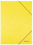 Premium Folder Prespan with Rubber Band and Ears for Paper A4 Yellow