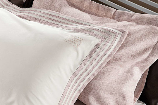 Guy Laroche Oxford Linen Μαξιλαροθήκη Oxford 50x70εκ. Lilac