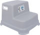 Double Kids Step Stool Gray