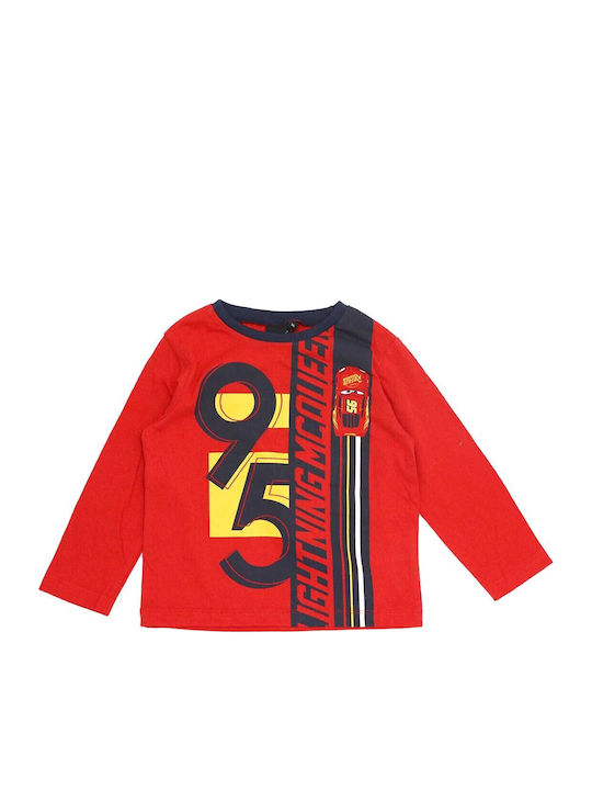 Kids' Shirt Long Sleeve Red Cars