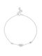 Excite-Fashion Bracelet Chain made of Silver with Zircon