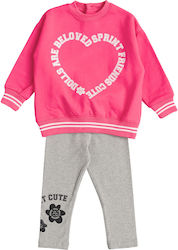 Sprint Set de îmbrăcăminte pentru copii cu colanți Magazin online de iarnă 2buc Fuchsia