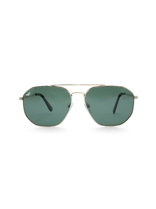 OJO Sunglasses Ghov Ανδρικά Γυαλιά Ηλίου με Χρυσό Μεταλλικό Σκελετό και Πράσινο Polarized Φακό 53OMN53086
