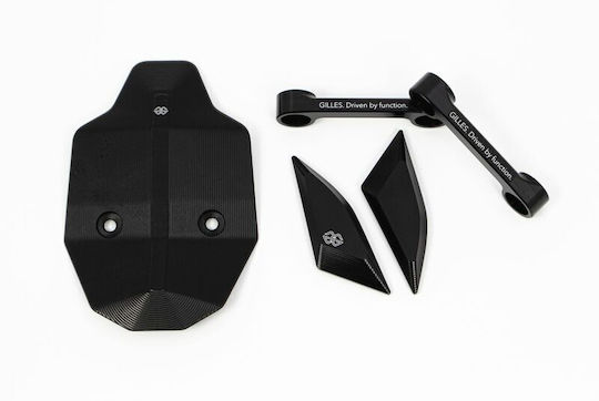 Gilles Motorcycle Frame Protectors Ducati Panigale V4 2018-2020 Black
