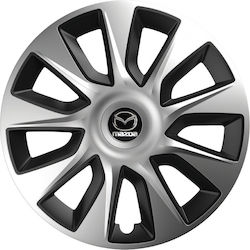 Versaco Τάσια Stratos 15" με Σήμα Mazda 4τμχ Μαύρο 004-05071