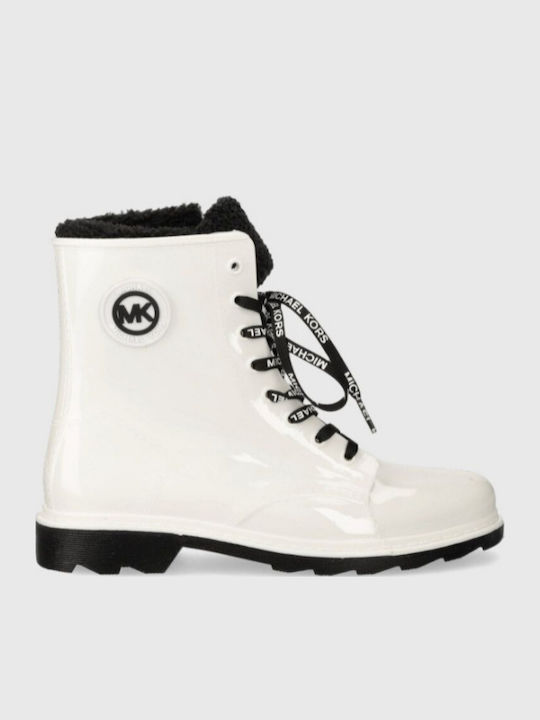 Kids Boots with Laces White