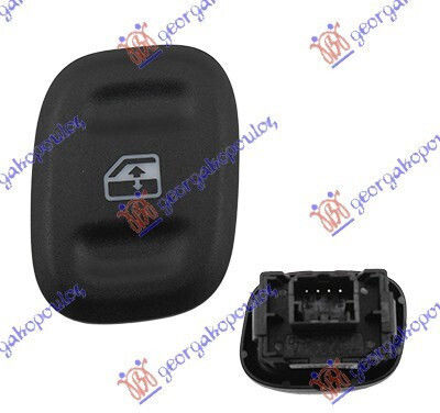 Prasco Car Window Switch for Fiat Panda / New Panda 735536760