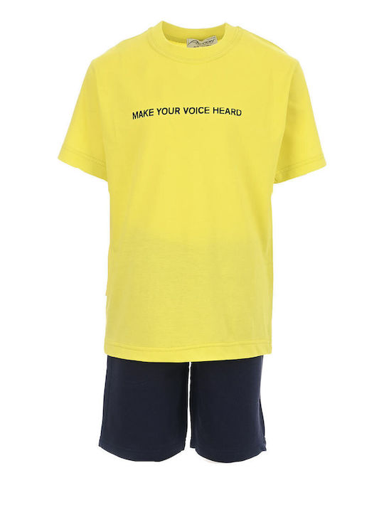 Action Sportswear Παιδικό Σετ με Σορτς Καλοκαιρινό 2τμχ Navy Μπλε